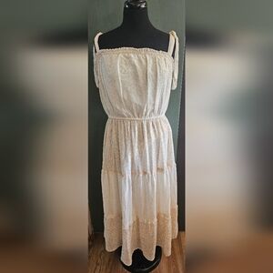 Floral Beige Japna Dress